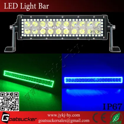 50" 288w Remote Battery Halo Ring RGB color changing Light Bar halos with Flood&Spot Beam