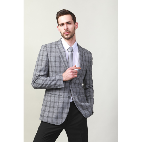 Mens Suit MEN'S WOVEN CHECK FASHION BLAZER Manufactory