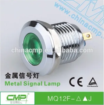 CMP 12mm metal water proof green indicator led