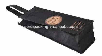non woven red wine bag,customized logo red wine bag, individual red wine bag