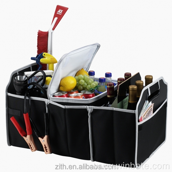 Foldable Car Trunk Storage Organizer with Handles