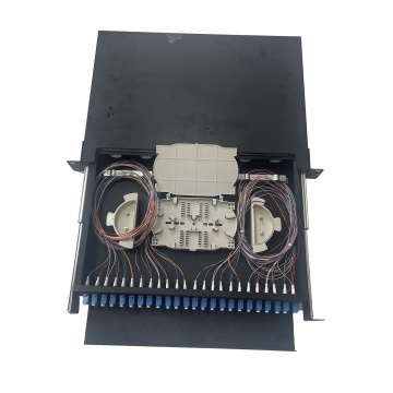 19'' 1U 48 Core LC Full-Load Drawer Type Rack-Mounted Fiber Optic Patch Panel