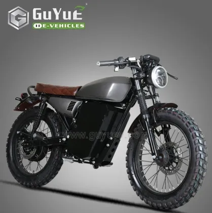 High-Tech Electric Cafe Racer Motorcycle