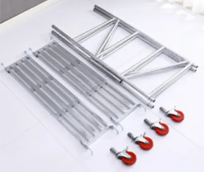 1.5m Work Platform Portable Ladder Frame Scaffold Mobile Steel Folding Scaffolding