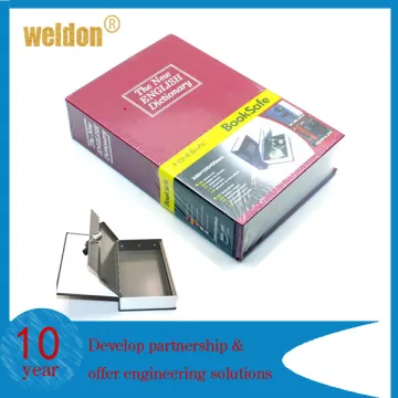 Fireproof Book safe Money box mini safe Cash box
