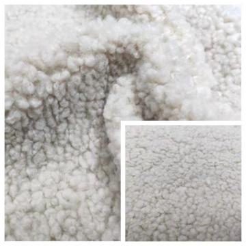 100%Polyester återvunnet Teddy Fleece (aertai) tyg
