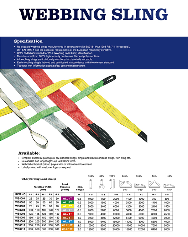 Webbing Sling 1 1