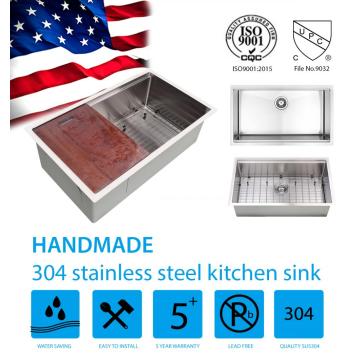 Undermount Single Bowl Stainless Steel Kitchen