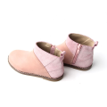 Moda mezcla color brillante cuero niños botas