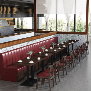 Modern Restaurant Design Furniture - Leather Banquette Seating Sets