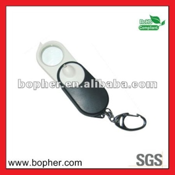 mini pocket magnifying glass keychain