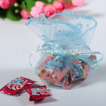 Drawstring Organza Jewelry Pouch Bag,Round Organza Gift Pouch