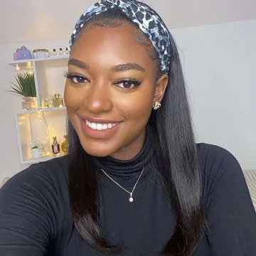 Headband wig kinky straight synthetic headband wig french curl silicon wig grip headband