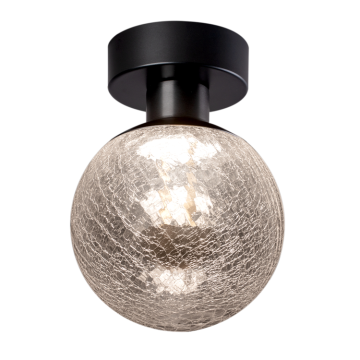 Lampe à plafond à LED de la nuance en verre fissurée