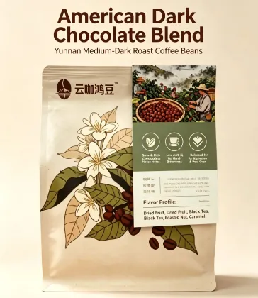 Dark Chocolate Blended Yunnan Coffee Beans 150g