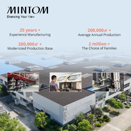 Custom Design Champagne Soundproof Balcony Windows