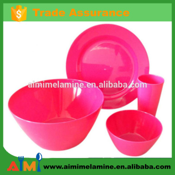Single color melamine salad dinner set