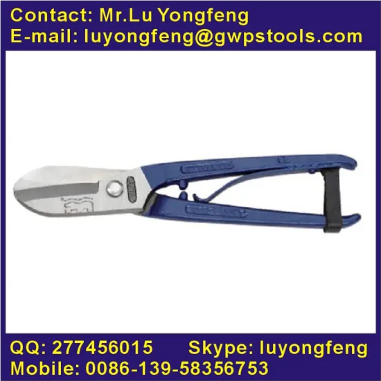 European style Tinman's snip with spring