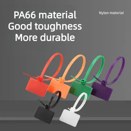 Nylon Label Cable Ties Brand Name Zip Ties Tag Cable Ties" can be condensed to "Brand Nylon Label Zip Ties Cable Ties Tags" but for a more search-engine friendly and concise title, you might consider:

"Brand Nylon Label Zip Ties Cable Management Tags" 

