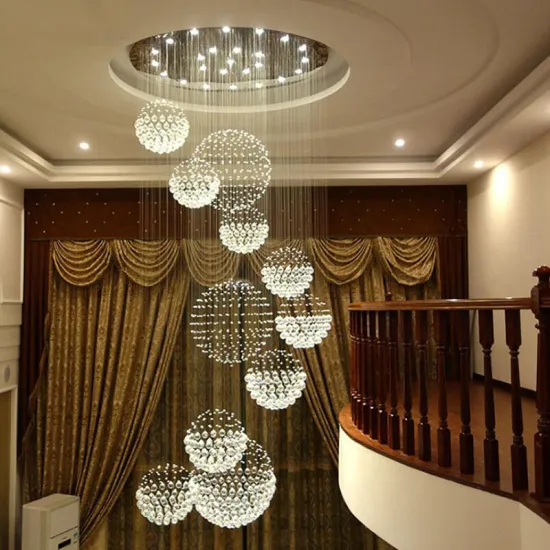 Modern E14 LED Crystal Chandeliers for Hotel Lobby and Luxury Décor