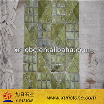 green onyx stone mosaic floor tiles