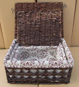 Home storage durable white wicker laundry basket for dirty clothes from manufacturer