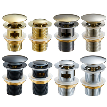 Brass Faucet Accessory G1-1/4\" Click Pop Up Drain Button for Bathroom Sink