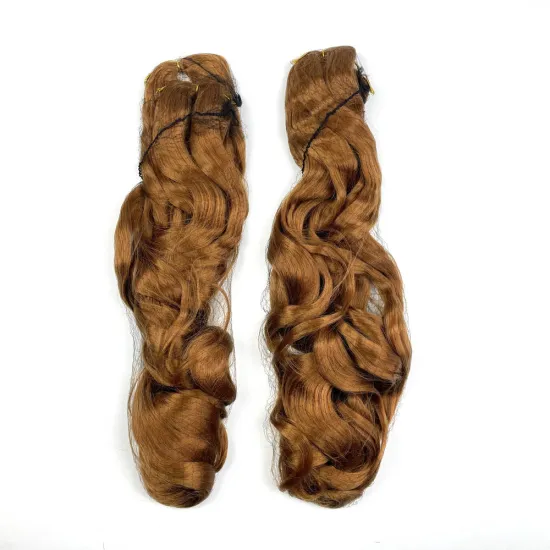 30inches French Curl Synthetic YaKi Hair Bundles Loose Wave Braiding Hair Crochet Braids Blonde Spiral Curl Wavy Hair Extensions