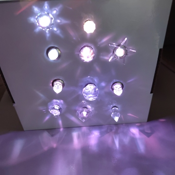 LED οπτική οροφή από ίνες Crystal End Fitting Lampwork