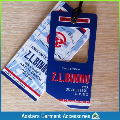 wholesale price jeans tag Hollow out UV hang tag