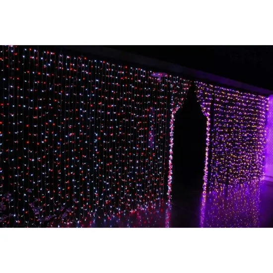 Color-Changing Customizable PVC Christmas Curtain String Lights for Outdoor and Indoor Use