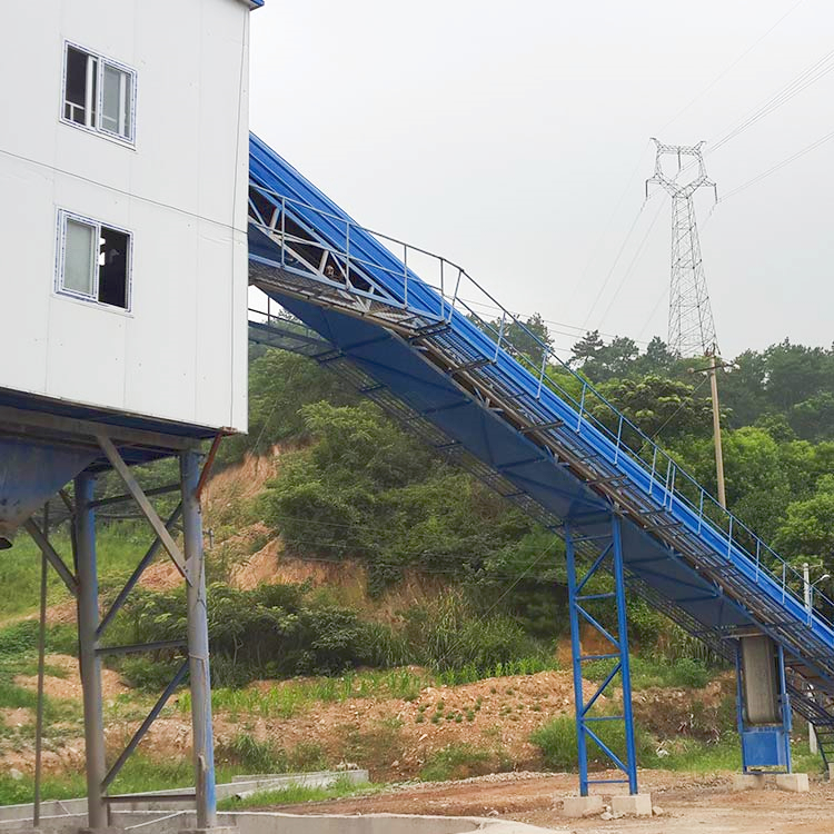Mini advanced 60m3 belt conveyor concrete batching plant