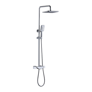 Bathroom Black Shower Head Rainfall Clear Bath Shower Mixer with Hand Shower Faucets