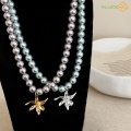 Elegant Vintage Pearl Beads Fashion Necklace for Women