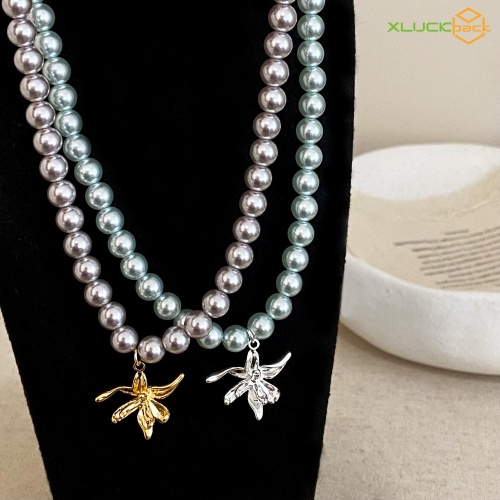 Elegant Vintage Pearl Beads Fashion Necklace for Women