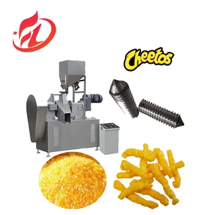 China Niknaks Cheetos Snacks Sticks Food Processing Production Extruder Machine