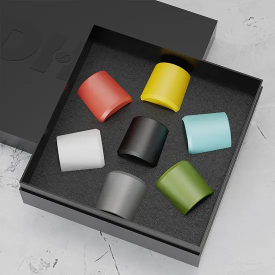 DHPO Arabic Ceramic Coffee Cup Set - 4 Cups for Cafe Latte and Espresso