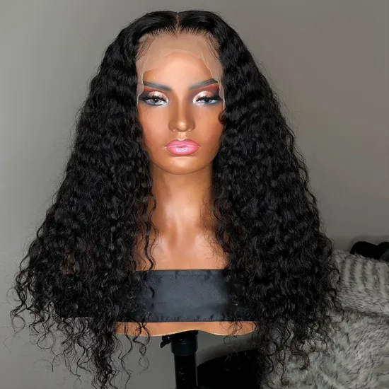 Wholesale Full HD Lace Frontal Closure Wig 100% Virgin human hair Vendor. Unprocessed Raw Brazilian Kinky Curly Lace Front Wig