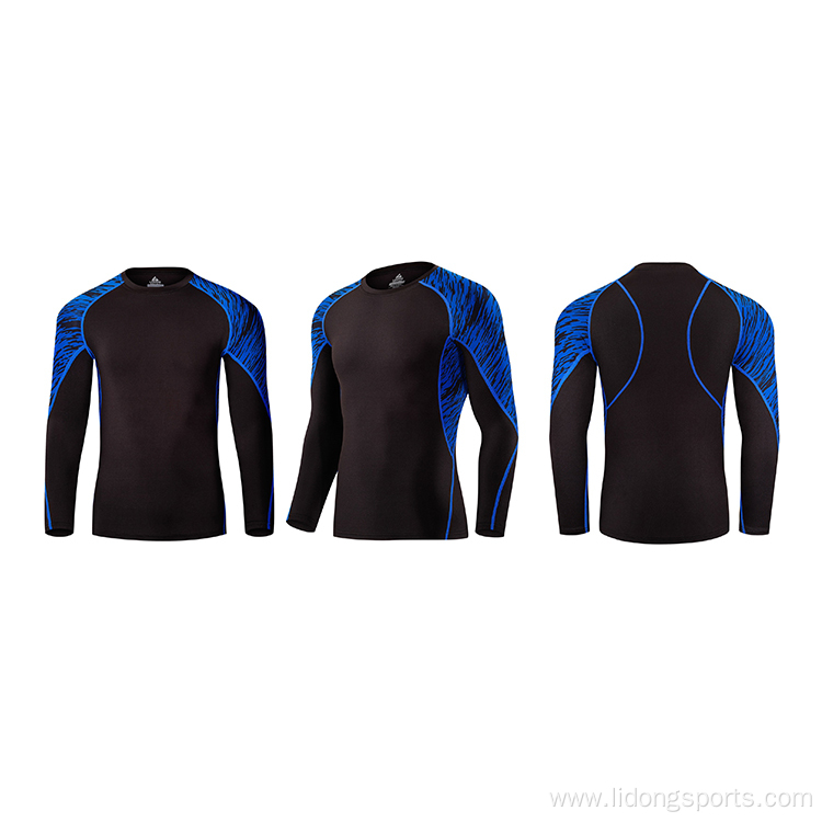 Mens gym wear long Sleeve sports clothing wholesale