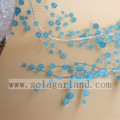 Elegant Acrylic Blue Round Beads Garland Tree Branch