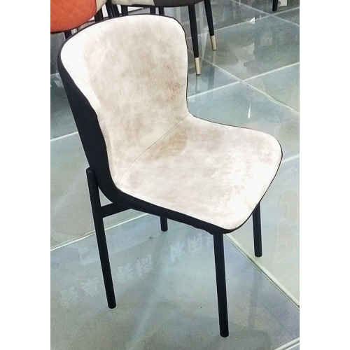 New Modern Luxury Furniture Dining Chair Metal Frame Upholstered Fabric Dining Chair Manufactory