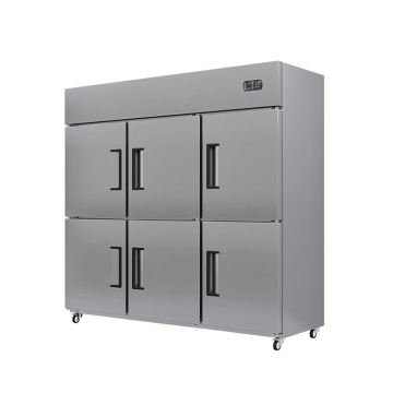 Commercial Stainless Steel Upright Freezer Refrigerator - 4 Door & 6 Door Kitchen Equipment on Sale