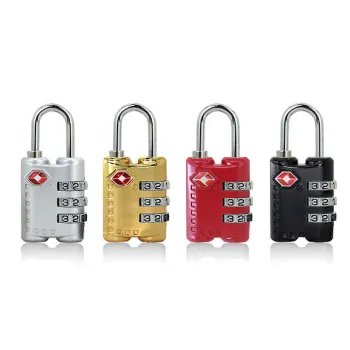 Custom Design 3-Digit Outdoor Luggage Padlocks with TSA Approval and Combination Lock Password Security
