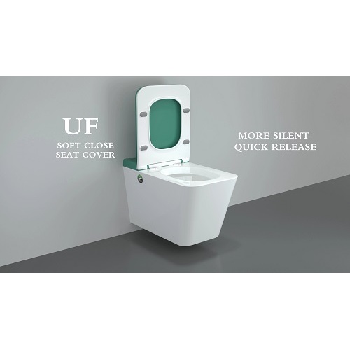 New Modern Bathroom Rimless Wall Hung MountedToilet