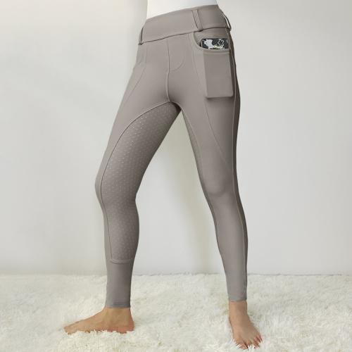 Hot style New Gray Full Seat Silicone Horse Riding Leggings