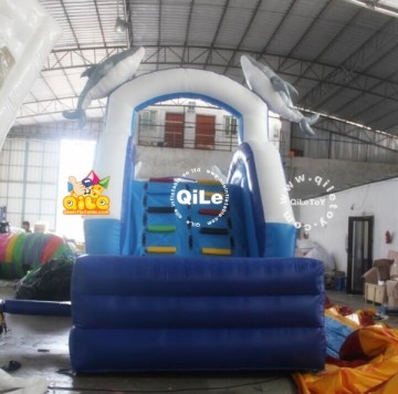QILE titanic shape inflatable slide/cheap inflatable water slide for sale