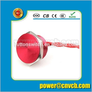 PS01 12mm Abbeycon waterproof piezo electric switch PS series 12mm piezo switch