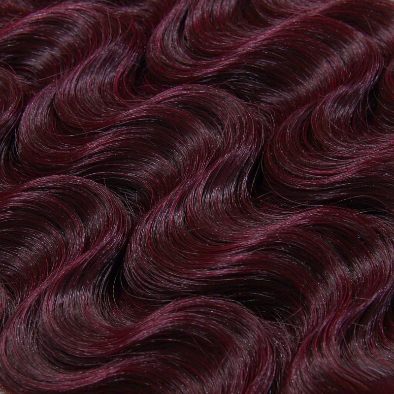 99J Burgundy Body Wave 13x4 Lace Front Wig 100% Human Hair
