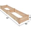 8x2 FT Wood Raised Garden Bed