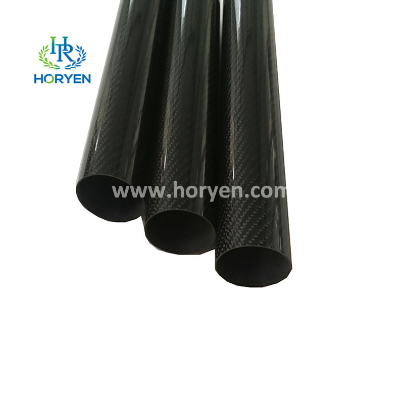 Light weight carbon fiber tube 3K twill plain